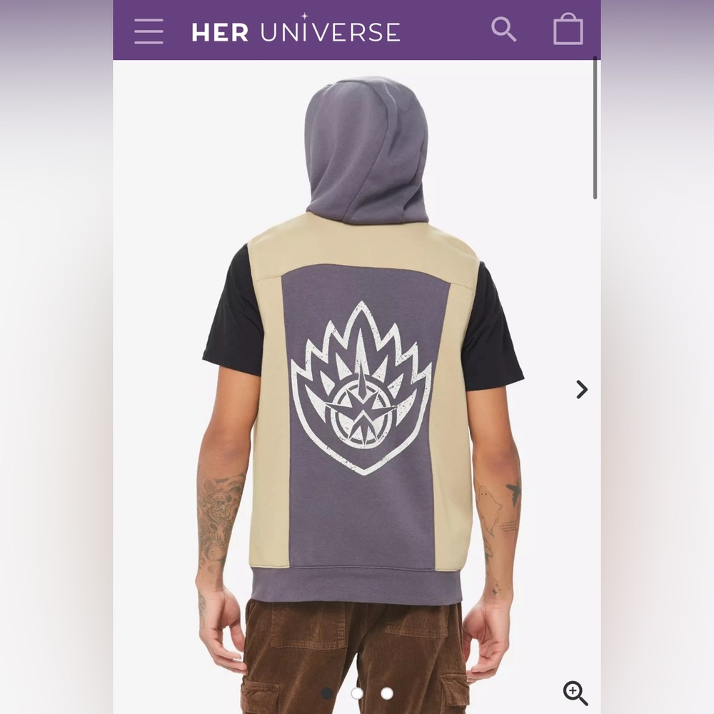 Our Universe Marvel Guardians Of The Galaxy Drax Sleeveless Hoodie
